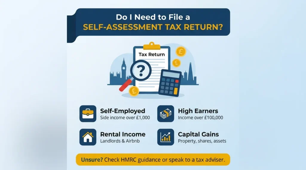 HMRC self assessment tax form