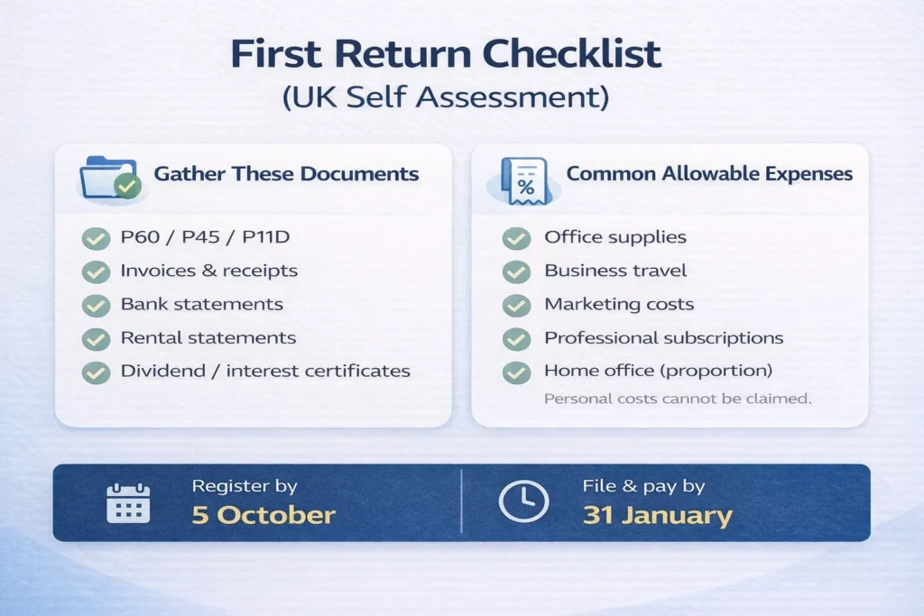 UK tax return step guide