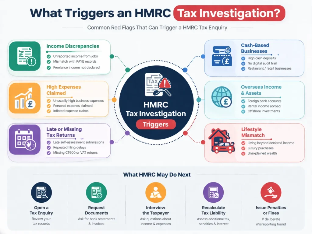 UK tax enquiry triggers
