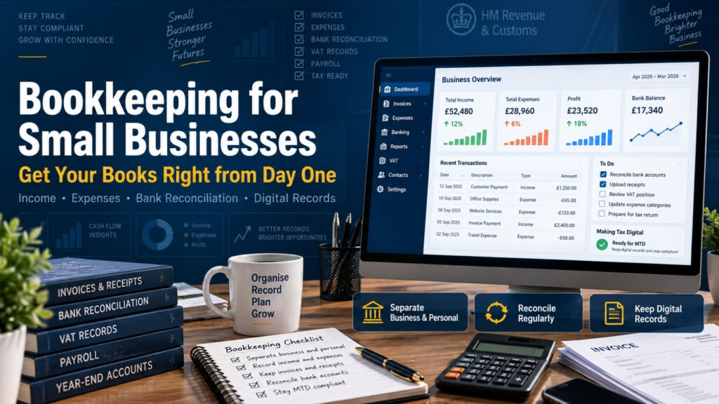 Bookkeeping for Small Businesses in the UK from Day One